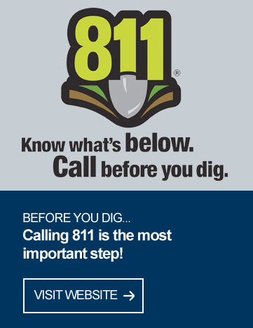 Know what's below, Call before you dig.